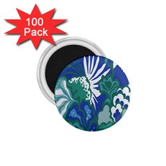 Tropics Leaf Bluegreen 1.75  Magnets (100 pack) 