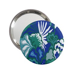 Tropics Leaf Bluegreen 2.25  Handbag Mirrors