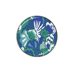 Tropics Leaf Bluegreen Hat Clip Ball Marker