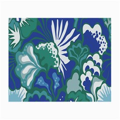 Tropics Leaf Bluegreen Small Glasses Cloth