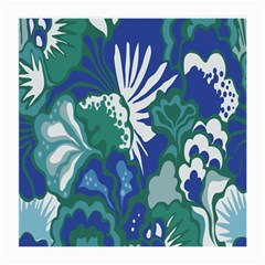 Tropics Leaf Bluegreen Medium Glasses Cloth