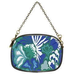 Tropics Leaf Bluegreen Chain Purses (Two Sides) 