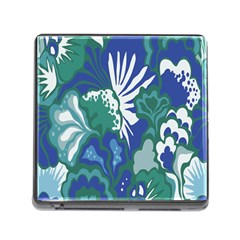 Tropics Leaf Bluegreen Memory Card Reader (Square)