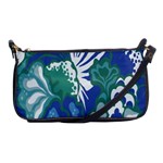 Tropics Leaf Bluegreen Shoulder Clutch Bags Front