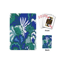 Tropics Leaf Bluegreen Playing Cards (Mini) 