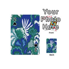 Tropics Leaf Bluegreen Playing Cards 54 (Mini) 