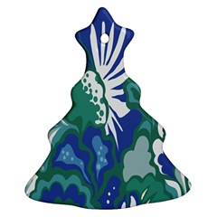 Tropics Leaf Bluegreen Ornament (Christmas Tree) 