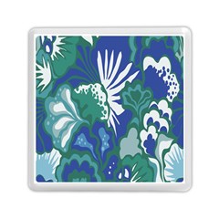 Tropics Leaf Bluegreen Memory Card Reader (Square) 