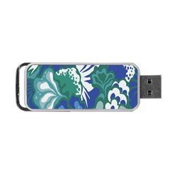 Tropics Leaf Bluegreen Portable USB Flash (One Side)