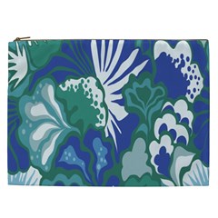 Tropics Leaf Bluegreen Cosmetic Bag (XXL) 