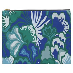 Tropics Leaf Bluegreen Cosmetic Bag (XXXL) 