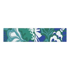 Tropics Leaf Bluegreen Velvet Scrunchie