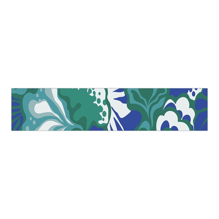 Tropics Leaf Bluegreen Velvet Scrunchie