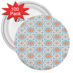 Star Sign Plaid 3  Buttons (100 Pack) 