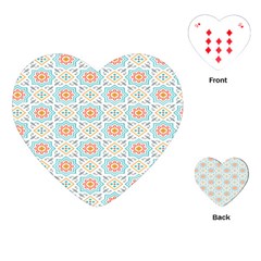 Star Sign Plaid Playing Cards (heart)  by Mariart