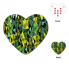 Sign Don t Panic Digital Security Helpline Access Playing Cards (heart)  by Mariart