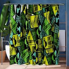 Sign Don t Panic Digital Security Helpline Access Shower Curtain 60  X 72  (medium)  by Mariart