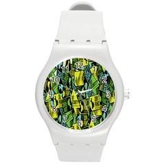 Sign Don t Panic Digital Security Helpline Access Round Plastic Sport Watch (m) by Mariart