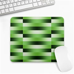 View Original Pinstripes Green Shapes Shades Large Mousepads