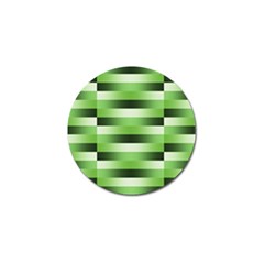 View Original Pinstripes Green Shapes Shades Golf Ball Marker by Mariart