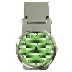 View Original Pinstripes Green Shapes Shades Money Clip Watches