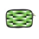 View Original Pinstripes Green Shapes Shades Coin Purse Back