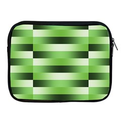 View Original Pinstripes Green Shapes Shades Apple Ipad 2/3/4 Zipper Cases by Mariart