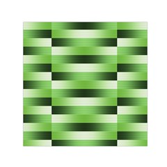 View Original Pinstripes Green Shapes Shades Small Satin Scarf (square) by Mariart