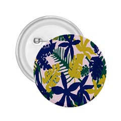 Tropics Leaf Yellow Green Blue 2 25  Buttons