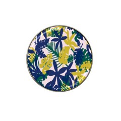 Tropics Leaf Yellow Green Blue Hat Clip Ball Marker by Mariart