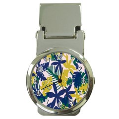 Tropics Leaf Yellow Green Blue Money Clip Watches by Mariart