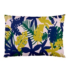 Tropics Leaf Yellow Green Blue Pillow Case by Mariart