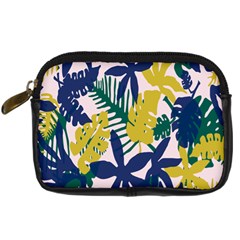 Tropics Leaf Yellow Green Blue Digital Camera Cases