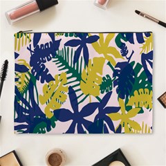 Tropics Leaf Yellow Green Blue Cosmetic Bag (xl) by Mariart