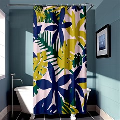 Tropics Leaf Yellow Green Blue Shower Curtain 36  X 72  (stall)  by Mariart