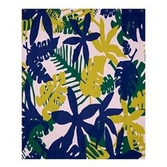 Tropics Leaf Yellow Green Blue Shower Curtain 60  X 72  (medium)  by Mariart