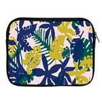 Tropics Leaf Yellow Green Blue Apple iPad 2/3/4 Zipper Cases Front