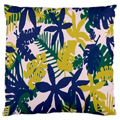 Tropics Leaf Yellow Green Blue Standard Flano Cushion Case (two Sides) by Mariart