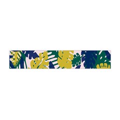 Tropics Leaf Yellow Green Blue Flano Scarf (mini)