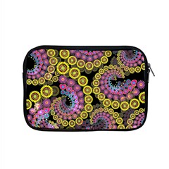 Spiral Floral Fractal Flower Star Sunflower Purple Yellow Apple Macbook Pro 15  Zipper Case by Mariart