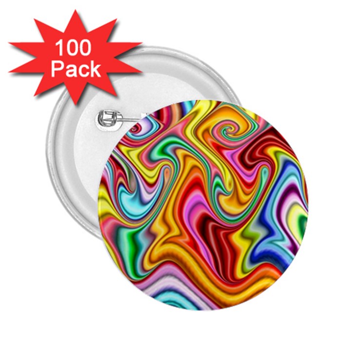 Rainbow Gnarls 2.25  Buttons (100 pack) 