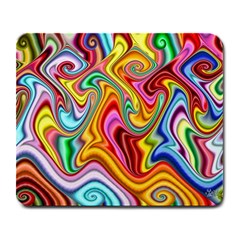 Rainbow Gnarls Large Mousepads by WolfepawFractals