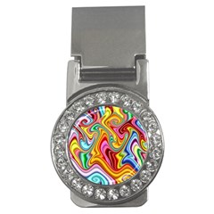 Rainbow Gnarls Money Clips (cz)  by WolfepawFractals