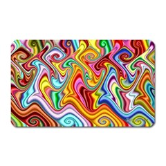 Rainbow Gnarls Magnet (rectangular) by WolfepawFractals