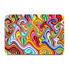 Rainbow Gnarls Plate Mats by WolfepawFractals