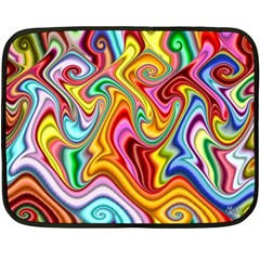 Rainbow Gnarls Double Sided Fleece Blanket (mini) 