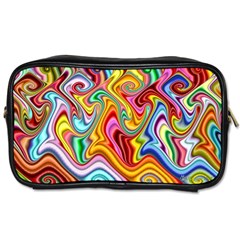 Rainbow Gnarls Toiletries Bags 2-side by WolfepawFractals