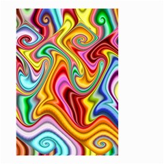 Rainbow Gnarls Small Garden Flag (two Sides) by WolfepawFractals