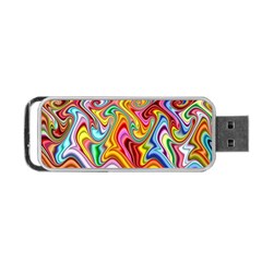 Rainbow Gnarls Portable Usb Flash (two Sides) by WolfepawFractals