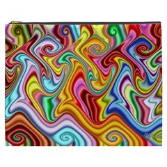 Rainbow Gnarls Cosmetic Bag (xxxl)  by WolfepawFractals